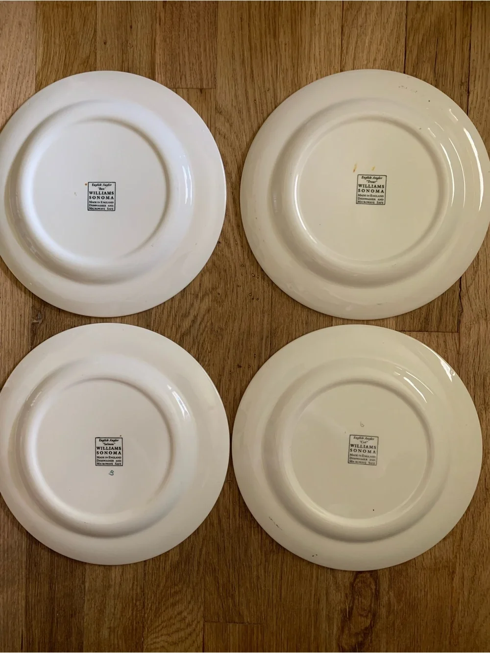 Williams Sonoma Cream Ceramic Dinner Plate with Maker’s Mark